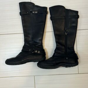 North Face Black Leather Boots